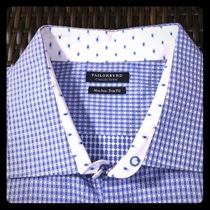 Tailorbyrd check print w:contrast cuff. 18/34-35